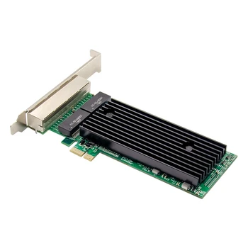 העליון עסקאות 3X PCI-E 4 יציאת RJ45 שרת 1X Pcie X1 82576 שבב 10/100/1000Mbps Lan Quad Port Gigabit Server כרטיס רשת